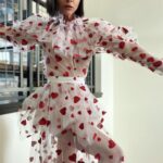 Christina Ricci Instagram - In @rodarte ♥️🤍♥️🤍 @kateandlauramulleavy ❤️‍🔥
