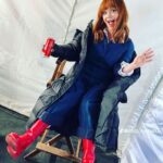 Christina Ricci Instagram - How excited I was to hear the good news about @wednesdaynetflix success! #marilynthornhill thanks you all for watching!! ❤️‍🔥