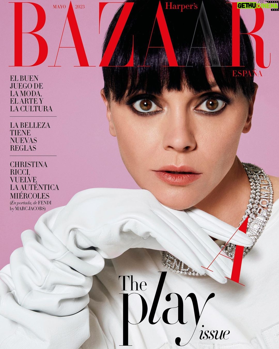 Christina Ricci Instagram - Covering @harpersbazaares for @marcjacobs x @fendi by my loves ❤️🔥 @themarcjacobs and ❤️🔥 @mrkimjones @markhamptonhair @aureliepayenmakeup @inmajimenezbazaar @anna_castan @christianmarchesich @beamvelasco