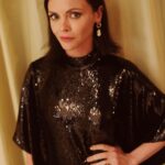 Christina Ricci Instagram - What a beautiful night at @caviarkaspiala for @laprairie and @rodarte ❤️‍🔥 ♥️♥️ @kateandlauramulleavy @rachelbilson ♥️ @markhamptonhair