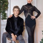 Christina Ricci Instagram - This is what I’ll be wearing to Xmas dinner 🎄🎄🎄 Mom and Dad ❤️‍🔥 @markhamptonhair for the new #MakeMerry campaign for @nordstrom 🎅 @mandelkorn @allanface @brycescarlett @rubyvo