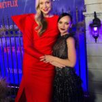 Christina Ricci Instagram - Last night for the @wednesdaynetflix premiere with some of my favorites ❤️‍🔥 In @rodarte 🖤🕷🕸 @kateandlauramulleavy @mandelkorn @allanface @markhamptonhair @gwendolineuniverse @jennaortega ❤️‍🔥 #wednesdaynetflix