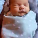 Christina Ricci Instagram - ♥️💕♥️💕♥️ Sound on for blissful baby Cleo noises 💜 #1weekold @markhamptonhair