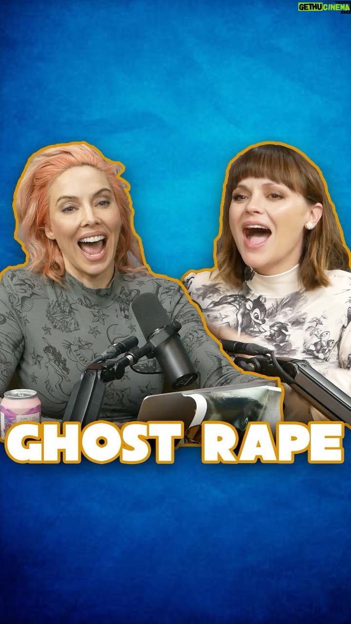 Christina Ricci Instagram - @whitneycummings and I discuss the unsavory nature of many seemingly innocuous things on @goodforyoupodcast. Ghost rape, murderous squirrels and the untrustworthy nature of monkeys! Watch now on YouTube! Also I make this face a lot. I call it Fat Dolphin. ♥️ my love for Whitney is unparalleled ♥️