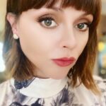 Christina Ricci Instagram - Glam for @whitneycummings #goodforyoupodcast for Yellowjackets 🐝🐝🐝 premiering Nov 14th 🔪 Dress archival @Zara x @Disney 🐇🦌😬 Earrings @chanel Shoes @thisisaeyde HMU @markhamptonhair @shoyellowjackets @showtime