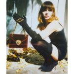 Christina Ricci Instagram - @dolcegabbana fw21 🖤🖤🖤 #thenextchapter #dolceandgabanna90’s ❤️ 📸 @markhamptonhair Hmu @markhamptonhair