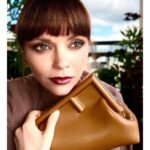 Christina Ricci Instagram - The divine Fendi First Bag and Fendi First Shoe from my gorgeous friend Kim Jones and his first RTW collection for Fendi ♥️♥️♥️ @fendi @mrkimjones @silviaventurinifendi #fendifirst #fendiFW21 #fendi 📸 @markhamptonhair HMU @markhamptonhair