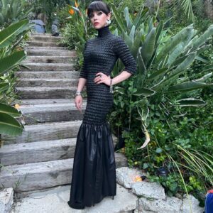 Christina Ricci Instagram - For your consideration this amazing @givenchy dress by  @matthewmwilliams ❤️‍🔥 for the FYC event for @yellowjackets @showtime 

@josephsaidian+sonsjewelry 
@zydo
@kallati
@verabelleza 

@markhamptonhair 
@allanface 
@cristinaehrlich 
@nailsbyzola 
@bridgetblacksten 
@lululohan 
@rubyvo_