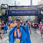 Christy Turlington Instagram - Still so much to process after yesterday’s @NYCMarathon. Celebrating the 50th anniversary of this incredible marathon in our hometown with a team of 86 running on behalf of @everymothercounts. Also, our 10th anniversary participating in it was already a dream for me. Then, I finished very close to my goal at 4:01:20, thanks to my teammate and friend @emzim1. @teamrunemc raised over $400,000 to ensure equitable access to safe and respectful maternity care for all. But the true highlight was starting the race with my daughter @graciebrns and hugging her after she crossed the finish line of her first marathon at 18! Beyond proud of us all, Team. Thank you to everyone who supported us in every way you did. This one will be tough to beat!