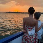 Christy Turlington Instagram - We found our golden light tonight, didn’t we Mama?
