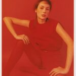 Christy Turlington Instagram - “There is a shade of red for every woman”- Audrey Hepburn But this woman in red is also my baby. ❤️ @graciebrns @thepopmag 📷 @clarazara
