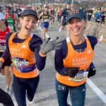 Christy Turlington Instagram - Still so much to process after yesterday’s @NYCMarathon. Celebrating the 50th anniversary of this incredible marathon in our hometown with a team of 86 running on behalf of @everymothercounts. Also, our 10th anniversary participating in it was already a dream for me. Then, I finished very close to my goal at 4:01:20, thanks to my teammate and friend @emzim1. @teamrunemc raised over $400,000 to ensure equitable access to safe and respectful maternity care for all. But the true highlight was starting the race with my daughter @graciebrns and hugging her after she crossed the finish line of her first marathon at 18! Beyond proud of us all, Team. Thank you to everyone who supported us in every way you did. This one will be tough to beat!