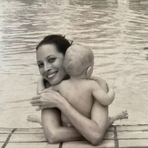 Christy Turlington Instagram - Happy Birthday to my second born! Finny B, you are pure sunshine and bring me so much joy. Watching you grow up, especially over this past year, has instilled in me a deep sense of gratitude for this gift of sharing this all too precious life together. You are one of a kind, kiddo. Don’t ever stop shining.  Also, a very HBD to our amazing doula @amybrowncoaching who so generously shared her birthday with us 15 years ago to help bring you into this world safely and respectfully. So much love and gratitude to all the beautiful and unique Aquarians in my life! 🙏🏽❤️