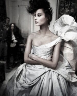 Christy Turlington Instagram - Talk about a change maker, non conformist, environmentalist! @viviennewestwood was ahead of it ALL! An artist, a punk, a working mother and also a designer whose brand is still as relevant today as ever. I feel so lucky to have known her a little during an important phase of my career in fashion and to have had that period so beautifully documented by @gavinbondphotography in his book #BeingThere. Vivienne once faxed me a handwritten letter inviting me to participate in one of her shows, as one did in the early 90’s. She had recently viewed Davinci’s “Lady with an Ermine” and was excited to tell me how much the painting reminded her of me. I am quite sure it was the ermine, not the lady! Thank you, Vivienne, for staying so true to your principles and values and most importantly, for leading the way with spunk and with humor…