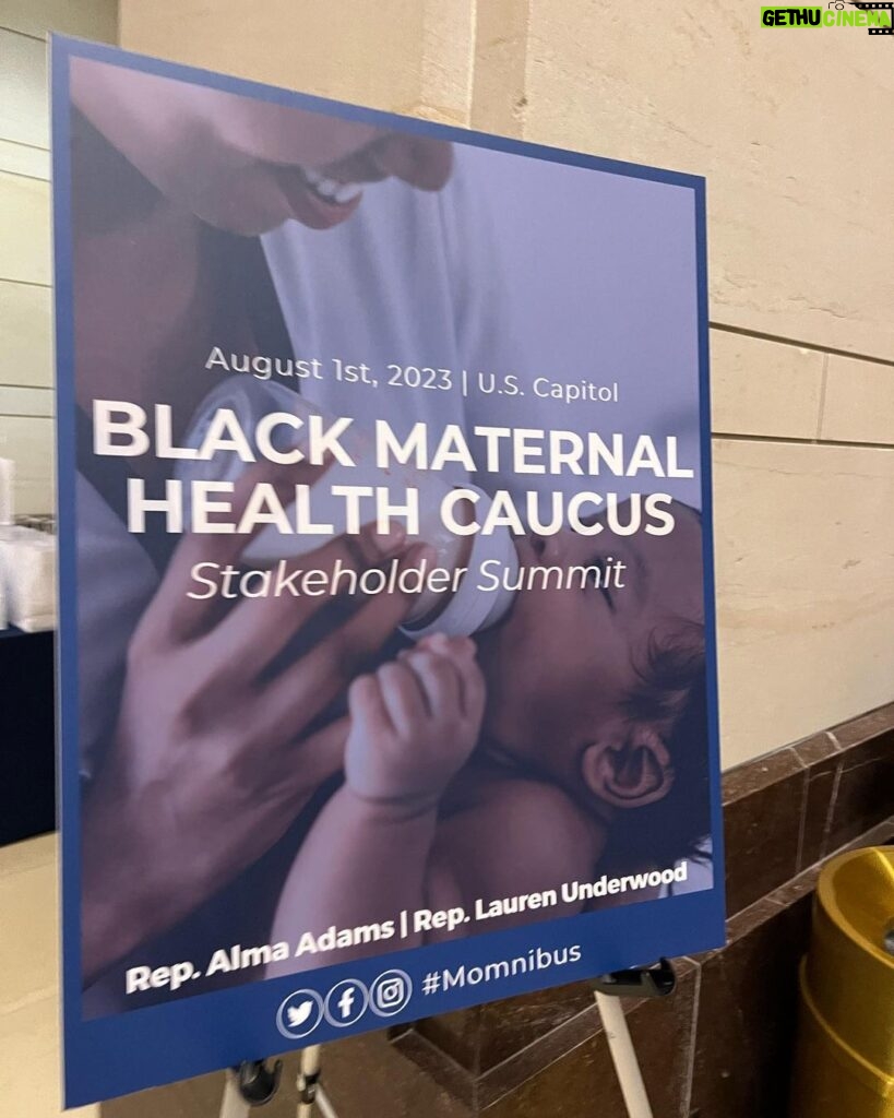 Christy Turlington Instagram - What an auspicious day to be visiting the Capitol today for the Black Maternal Health Caucus 2023 Stakeholder Summit! I was invited to join many other maternal health advocates and leaders to join the calls to pass the #Momnibus and to share a few recommendations for building bipartisan Congressional support and momentum on behalf of @everymomcounts. 1. We believe Advocacy for Maternal Health is most powerful when it Centers the voices of Mothers and birthing people. We recommend that individuals who nearly lost their life during childbirth, or experienced mistreatment during their care, as well as families impacted by pregnancy or childbirth complications, be given the opportunity to testify. We need to elevate the stories behind the statistics by listening to Black women and ALL birthing people. 2. We call for Congress to meaningfully engage and partner closely with community-based organizations working to advance maternal health and birth equity to ensure that the most representative voices not only have a seat at the table but are leading these conversations. It is critical to support grassroots, community-led efforts to hold Congress accountable for passing the Momnibus. #givingbirthinamerica