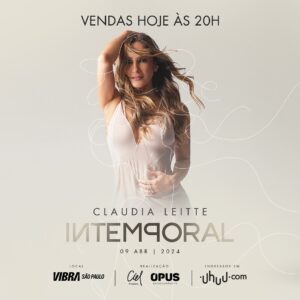 Claudia Leitte Instagram - Contagem regressiva! 🚀✨ Hoje, às 20h, as vendas de ingressos para a gravação do meu audiovisual ‘Intemporal’ estarão oficialmente abertas! 🎥 Você não pode ficar de fora, vai ser massa demais!!! 🤩 🎟️ https://uhuu.com/evento/sp/sao-paulo/claudia-leitte-intemporal-12934 #ClaudiaLeitte #Intemporal #IngressosÀVenda #GravaçãoAudiovisual #Imperdível