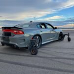 Cody Walker Instagram - The golden hour… What are those training wheels you ask? It’s a hydraulic lift that can lift the front or rear of the car on command. These actions simulate over-steer or under-steer and offers one hell of a good time. #scatpack