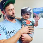 Cody Walker Instagram - Colt got a carbon fiber helmet before dad did. 🏎 😎