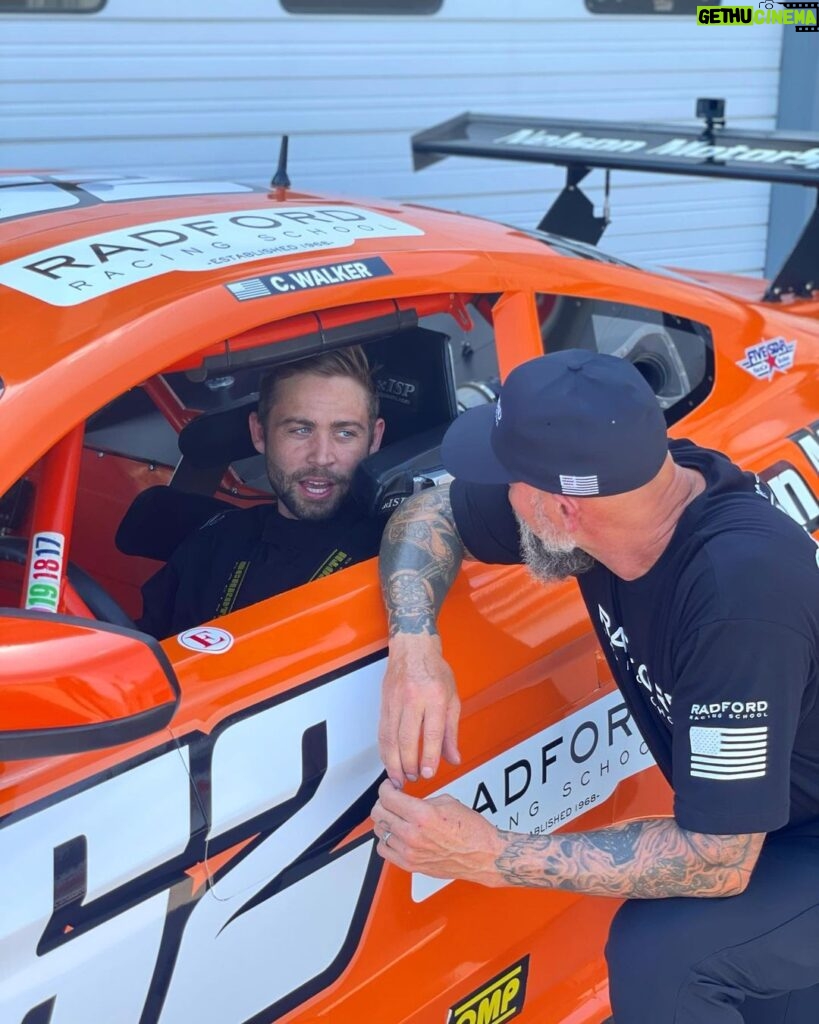 Cody Walker Instagram - My name is on the car which by law of the playground makes it mine 😎🤘🏁🏎💨 #grinningeartoearallday #motorsportsplayground #transamta2 #radfordracingschool #dodge #hellcat