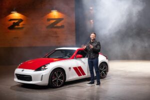 Cody Walker Instagram - Honored to reveal the all new seventh generation #NissanZ and represent for the enthusiasts. I truly believe @nissanusa hit it out of the park! I cannot wait to get behind the wheel. 😎#opportunityofalifetime