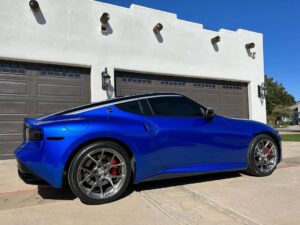 Cody Walker Instagram - Full beauty shot of my Z with the HRE 521M’s installed and wrapped in Yokohama Advan V601. 🤩 #hrewheels #nissanZ