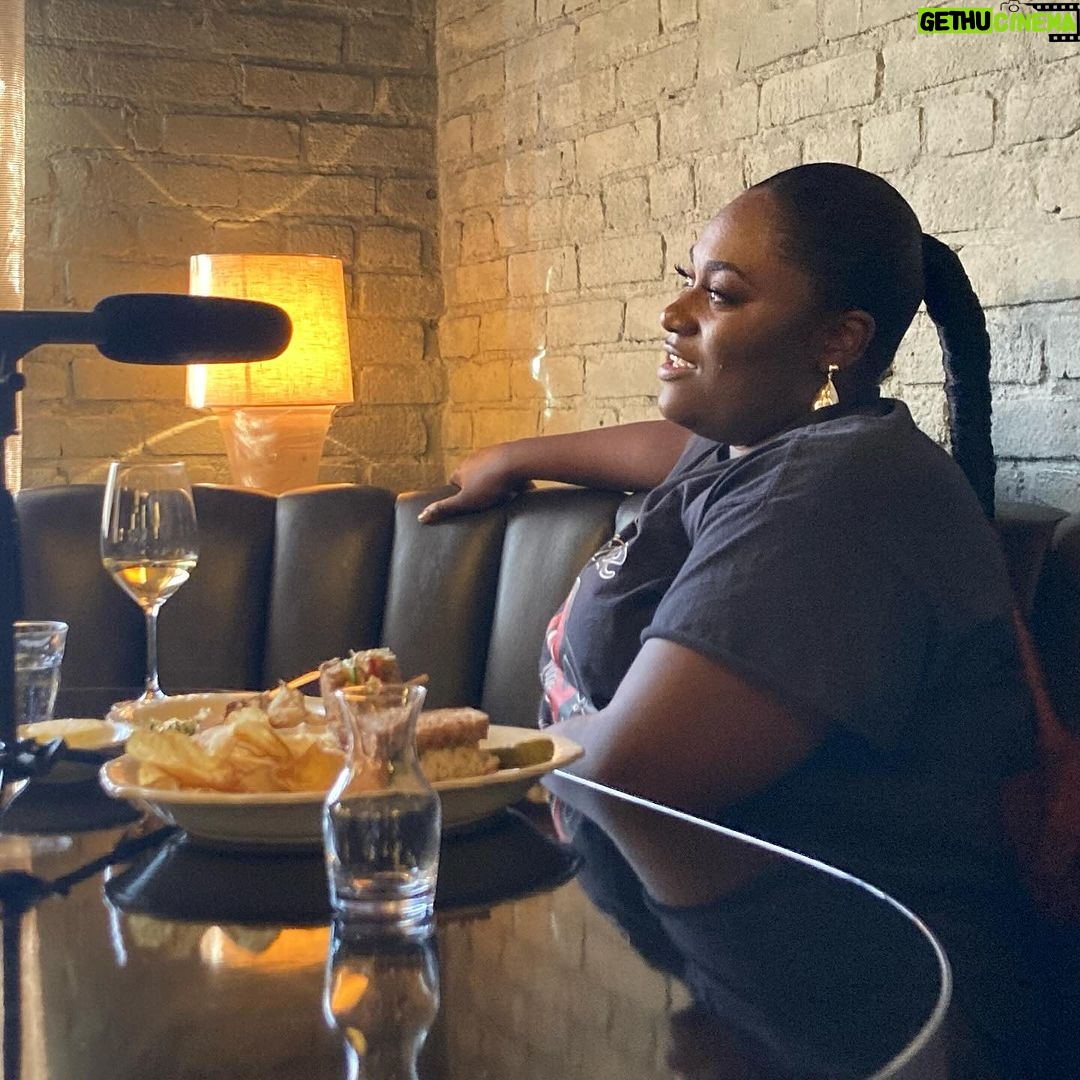 Danielle Brooks Instagram - This week on Dinner’s On Me, Oscar and Tony nominated star of “The Color Purple” Danielle Brooks joins the show. Over tuna melts and Thai steak salad, Danielle tells me what it was like to inherit a role from Oprah Winfrey herself and losing her anonymity overnight with the success of Netflix’s “Orange is the New Black.” This episode was recorded at Superba Food + Bread in Hollywood, CA. Episode link is in the bio—don't wait, give it a listen! ❤️ Superba Food + Bread Hollywood