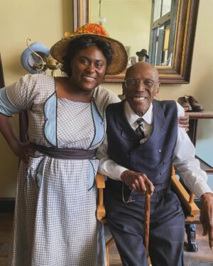 Danielle Brooks Instagram - It was an honor working with the great, legendary, Louis Gossett Jr. Truly a pleasure. 🕊️