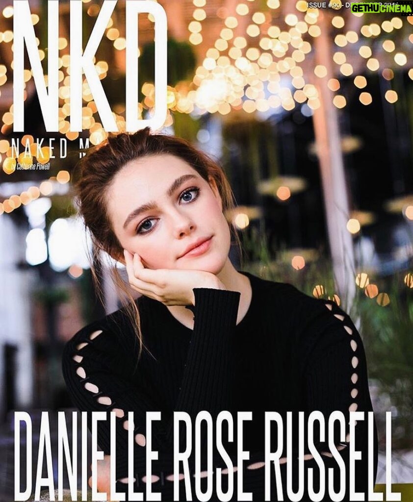 Danielle Rose Russell Instagram - loved working with @nkdmag 🧡