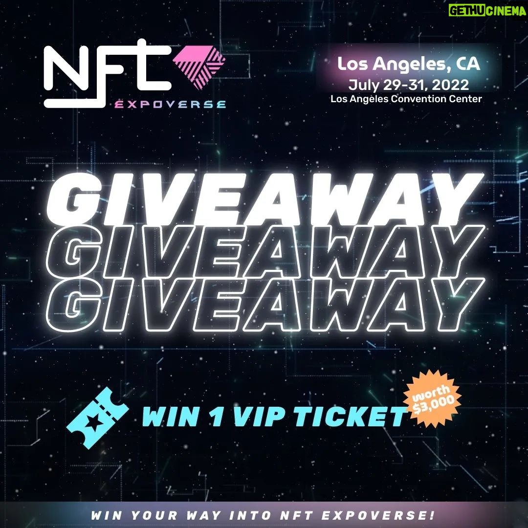 Darcy Donavan Instagram - GIVEAWAY ALERT Win your way into NFT Expoverse! NFT EXPOVERSE - LOS ANGELES - JULY 29-31, 22 Los Angeles Convention Center  WIN: (1) one VIP All Access Ticket (value of $3000) How? Follow the instructions below Follow @darcydonavan and @nftexpoverse on Instagram Like our giveaway post Tag 3 friends (You have more chances if you tag different friends in different comments, more comments = more entries) VIP Tickets include the following: • 3-Day access to the expo floor and main stage speakers • Industry-specific stages and workshops • Complimentary ticket to our invite-only after-party ticket (ticket fee included) • $150 voucher for concessions outside of VIP lounge • Dedicated meeting room & lounge for VIPs with an open bar • Reserved front-row seating at all stages and private meeting rooms • Dedicated registration lines for expedited entry • Dedicated lanyard to denote VIP status • Access to VIP only Serenity Zone to experience massages and relaxation