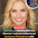 Darcy Donavan Instagram – Through a collaboration with Producer and Actress, @darcydonavan, @stardawgs_nft collectors will receive an invite to an exclusive Hollywood Red Carpet Celebrity Event.

-This event is connected to the multi-million-dollar film produced in conjunction with the #CryptoQueen’s own NFT Project, “StarDawgs”. 

-Collectors who hold one of Darcy Donavan’s exclusive, “Director” StarDawgs NFTs will receive an hour and a half photoshoot with @davidcleephotography 

-This partnership sets the stage for NFTs that promote the professional and continued educational ambitions of art collectors and film enthusiasts alike. @illuminate.art_