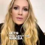 Debra Messing Instagram - THE NAKBA This is a very comprehensive, researched (she has a bibliography for all sourcing) explanation of what the Nakba is and is not. The tragedy is most people do not understand the full story of the Nakba, including myself. This video filled in many of the gaps in my misunderstanding. I hope you will take the time and watch the whole video, and if you find it as illuminating as I did, you will share it. Thank you @wodniweht #nakba #israel #Palestinians #refugee Israel