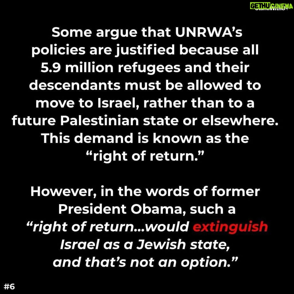 Debra Messing Instagram - #Repost @standwithus ・・・ @unrwa is not part of the solution to the Israeli-Palestinian conflict, it is part of the problem. Here’s why 👉 #UNRWA #hamás #accomplice #complicit #un