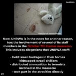 Debra Messing Instagram - #Repost @standwithus ・・・ @unrwa is not part of the solution to the Israeli-Palestinian conflict, it is part of the problem. Here’s why 👉 #UNRWA #hamás #accomplice #complicit #un