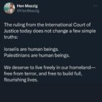 Debra Messing Instagram - #REPOST @henmazzig There’s not much to celebrate about this ruling, there’s no “winning” side and Israel should not have been accused of any of it to begin with and the court’s ruling overlooked many of the atrocities committed by Hamas, its tactics against civilians, and the IDF’s efforts to minimize civilian harm. Nonetheless, it has emerged that the world has been lied to by Hamas and its supporters. The ruling of the International Court of Justice is phrased in mild language, and the Israeli army is already in compliance with them. They call on Israel “not to commit genocide” but not saying that Israel does. By not calling for an immediate ceasefire, the court says “there was enough evidence to prove that no genocide* is being committed”(otherwise they would accept South Africa’s case and urge Israel to stop immediately— logic.) Yes, they have called for the immediate release of the hostages, (positive), and for some Israeli politicians to be held accountable for their poor statements. (Also good) Thus, Hamas and Iran-backed South Africa’s legal team failed, with all their lies, to convince the court that Israel is committing genocide or war crimes for the court to rule for an immediate ceasefire. The court found that Israel has the right to defend itself against the terrorist organization, and did not call for a ceasefire. Thank you ICJ for recognizing that Israel is not breaking rules of war in its defense of Hamas (and Hezbollah and Houthis) aggression. May Hamas release the hostages immediately, and surrender, so peace may be possible between the Israelis and the Palestinians.
