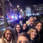Debra Messing Instagram - Washington DC trip Pt 2 The White House was spectacular. It felt like a movie set. Like a toy store. Primary colors everywhere. Christmas trees at every turn. We were welcomed with a live band playing beautiful traditional Jewish songs. There was a room with a working train set, and a choir singing Yiddish songs. It was festive and bustling with 700 people. The highlight was the powerful and deeply moving speech by @potus, and Descendants of Holocaust survivors lighting the candles on the new, and permanent, WH menorah. @rabbibuchdahl, my rabbi from NY, was chosen to say the prayers, which made it all the more special. The echos of everyone singing along in unison was beautiful. The most moving moment~ seeing a menorah from the kibbutz massacre. It was from a house that had been burnt down. It survived unscathed. And had a place of honor in the White House. The hostages that are still in captivity were never out of mind. (I leave for a mission to Israel in a few days to meet the families of the hostages, injured IDF soldiers, survivors of the Nova Festival and to go to the Gaza border. I’ll post from there.) Thank you @potus and @drbiden for a Hanukkah celebration to remember. #chagsameach #hanukkah #menorah #potus #whitehouse White house