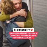 Debra Messing Instagram - THE MOMENT ❤️🎥 Rescued hostages Luis Har & Fernando Marman reunite with their loved ones. They were freed from Rafah where they were held by H@mas terrorists. #bringthemhome #freedom #israel #gaza #heroes #love #family #homecoming Repost: @jewishnews