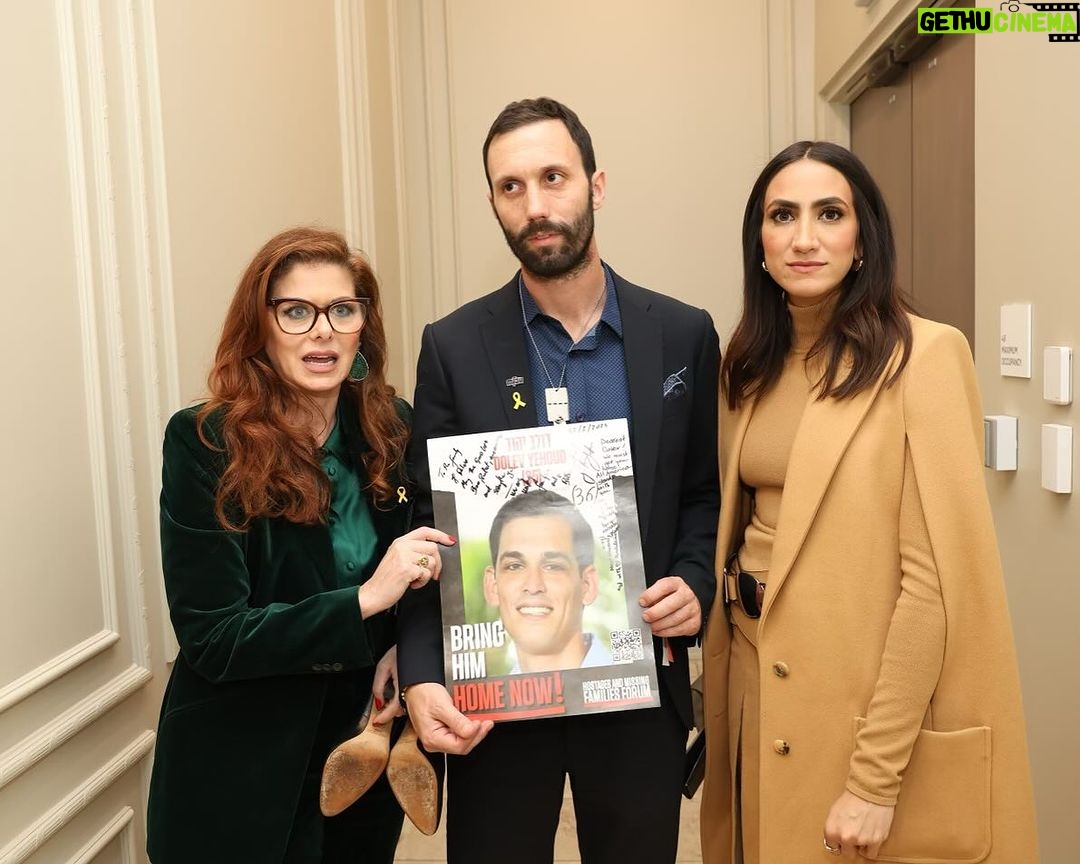 Debra Messing Instagram - What an incredible honor to be recognized with the 2024 Social Action Award, alongside Martin Luther King III, Arndrea King and my partner-in-good @mandanadayani , for our work both as activists fighting to protect and strengthen our democracy in the United States, and also as activists fighting antisemitism and advocating for the safety and dignity of Jews around the world. Reuniting with allies, Anila Ali and Zeba Zebunnesa, from AMMWAC, whom I met in Washington DC at the “March for Israel” was such a lovely surprise. I was honored to speak with Deborah Lipstadt, @state_seas, Special Envoy to Monitor and Combat Antisemitism, about the historic explosion of anti-semitism around the globe. She is a true hero. And, seeing @corybooker is always an uplifting delight. Thank you dear friends @shannonrwatts and @therealkateroberts for being by our side on such a special evening. And finally, we had the privilege of meeting Dolev Yehoud’s family who are still desperately waiting for Dolev to come home to them. It was Dolev’s birthday. Please rescue him and all the other hostages now!🙏🏼💙 Thank you @ncjwinc and @sheilakatz1 for this amazing honor. #ncjw #washingtonDC #activism #solidarity #blackjewishsolidarity #hostages