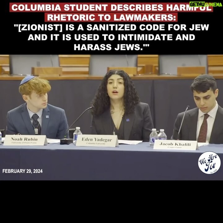 Debra Messing Instagram - Repost @wearetov #SWIPERIGHT and SHARE WIDELY PLEASE listen to nine courageous Jewish students who delivered firsthand accounts of the antisemitic violence spreading like wildfire on their college campuses. These students shared their testimony with United States lawmakers on Capitol Hill during an hours long round table discussion on Feb. 29, 2024. These students attend HARVARD, UPENN, COLUMBIA, MIT, STANFORD, Tulane, Rutgers, UC BERKELEY, and COOPER UNION. These kids are not responsible for the actions of racist policies in a country across the globe. Just as Muslims should not have been attacked for the actions of ISIS after 9/11, so too, Jews around the globe should not be violently attacked and discriminated against because of Netanyahu’s government’s response to the terrorist attack of 10/7. Please. Please. We must be responsible for keeping all students safe on college campuses. If the universities are unwilling to take action, then the federal government must. US tax dollars are supporting this degradation of civility. No jew is celebrating this war. Please. If you have kids in college who are passionate, speak to them. There is a difference between peaceful protest and threatening persecution. #college #university #campus #antisemitism #violence