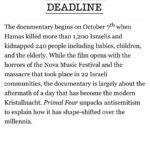 Debra Messing Instagram - I am so honored to be working with the celebrated documentarian @wsachs on PRIMAL FEAR. It is a documentary that explores the explosion of antisemitism in the aftermath of the October 7th massacre on college campuses, in social media, in the streets; the silence and denialism, the ignoring of the sexual assaults and mutilations inflicted by Hamas terrorists by feminist and human rights organizations. The film unpacks antisemitism to explain how it has shape-shifted over the millenia. Interviews will include jewish activists like @noatisby, @profgalloway , @ritchietorresny15 @kirstengillibrand , and @michaelrapaport among others. Storytelling-with facts-is powerful. It’s my hope that this film will help educate, activate, and heal everyone touched by this inflection point. That hearts can be opened, and all of our humanity can be celebrated. More to come… #documentary #antisemitism #socialmedia #college campuses #storytelling