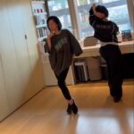 Dee Hsu Instagram – 跟翔翔老師共舞 jazz funk ❤️爽！三天工作的疲憊感完全⋯⋯⋯⋯還在🤣