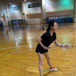 Dee Hsu Instagram – 羽球真的很好玩，尤其是贏教練的那一刻馬上說：ok吃飯囉！很爽🤣🤣🤣
