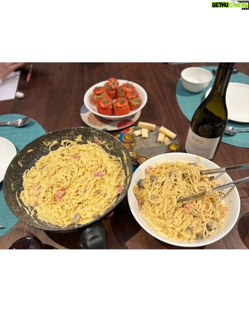 Dee Hsu Instagram - 昨天二女兒lily 做晚餐，嚇死媽媽了，也太厲害了吧！又非常好吃❤️真的是遺傳到我🥹