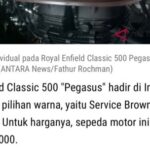 Dian Ayu Instagram - Bismillahirrohmanirrohim 🇵🇸 . . InsyaAllah saya dan @dianayulestari akan melelang motor simpanan kami, ROYAL ENFIELD CLASSIC 500 “PEGASUS” LIMITED EDITION hanya ada 40 unit di Indonesia dan 1000 unit di seluruh dunia produksi tahun 2018 dengan kilometer rendah 100++ dan seluruh hasil penjualannya nanti 100% akan disumbangkan untuk saudara-saudari kita di Palestina.. . . LELANG dibuka di kolom komentar dari harga beli kami dulu Rp. 109.900.000 dan penawaran berlaku dalam kelipatan 5 juta, dimulai per hari kami posting dan ditutup pada hari Selasa 7 November 2023 pukul 20.00 WIB.. . . Jika penawar tertinggi tidak bisa dihubungi maka pemenang lelang akan diberikan kepada penawar tertinggi kedua dan begitu seterusnya.. . . Semoga Allah selalu menjaga dan meluruskan niat kita, semoga pertikaian di Palestina segera reda, semoga motor ini kelak bermanfaat dunia akhirat bagi pemiliknya.. . . Selalu selipkan doa untuk saudara-saudara kita khususnya untuk di Palestina, “From the river to the sea, Palestine will be free!” Palestine Will be Free