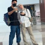 Dian Ayu Instagram - Tiba-tiba semalem ngedadak beli tiket, belum tau mau ngapain aja pas nyampe! . . Saatnya kembalikan gelora jiwa muda kita @dianayulestari ayo pacaran! . . Paguyuban Orang Tua Tiga Anak Menolak Tua 🤘🏻🔥 International Airport Soekarno Hatta Cengkareng, Jakarta