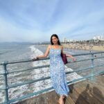 Digangana Suryavanshi Instagram - ❤️ Styled by @Rimadidthat Outfit @ZlaataFashion Footwear @shopgnist #santamonica #santamonicapier #venicecanals #la Santa Monica, California