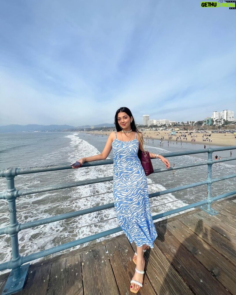 Digangana Suryavanshi Instagram - ❤ Styled by @Rimadidthat Outfit @ZlaataFashion Footwear @shopgnist #santamonica #santamonicapier #venicecanals #la Santa Monica, California