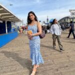 Digangana Suryavanshi Instagram - ❤️ Styled by @Rimadidthat Outfit @ZlaataFashion Footwear @shopgnist #santamonica #santamonicapier #venicecanals #la Santa Monica, California