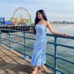Digangana Suryavanshi Instagram - ❤️ Styled by @Rimadidthat Outfit @ZlaataFashion Footwear @shopgnist #santamonica #santamonicapier #venicecanals #la Santa Monica, California
