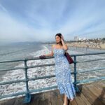 Digangana Suryavanshi Instagram - ❤️ Styled by @Rimadidthat Outfit @ZlaataFashion Footwear @shopgnist #santamonica #santamonicapier #venicecanals #la Santa Monica, California