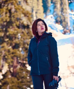 Ditipriya Roy Instagram - When she was just a girl, she expected the world
But it flew away from her reach
So she ran away in her sleep and dreamed of PARADISE ❄️❤️
.
.
.
.
.
.
.
.
.
. 
.
. #thursday #snow #paradise #nature #hills #mountaintop #candid #rejuvenation #tranquility #trip #familytrip #selflove #chilling #lyrics #mood #lookbook #kashmir #moutainlovers #instadaily #instamood #instalike #instagram #instacool